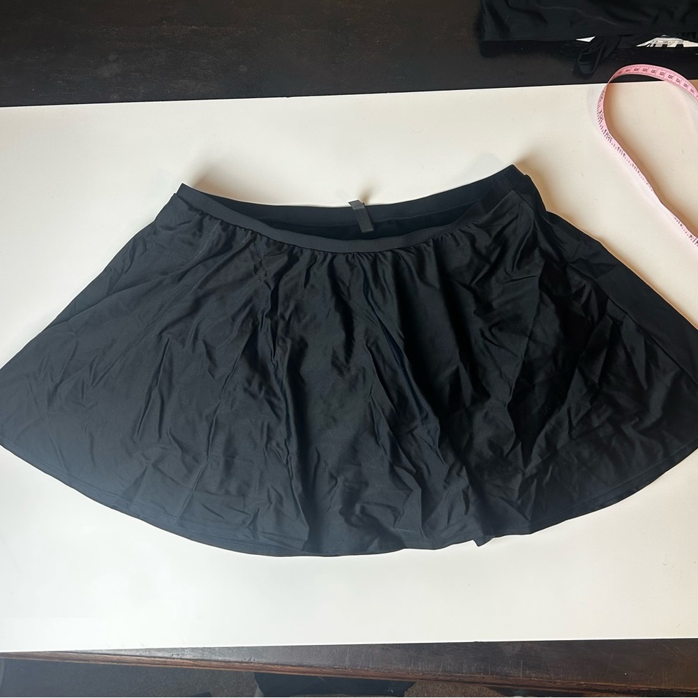 Torrid Swim Skirt Size 2 Black Plus Size 18/20 High Rise Bikini Bottom